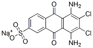 sodium 5,8-diamino-6,7-dichloro-9,10-dihydro-9,10-dioxoanthracene-2-sulphonate 结构式