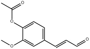 4-ACETOXY-3-METHOXYCINNAMALDEHYDE Struktur