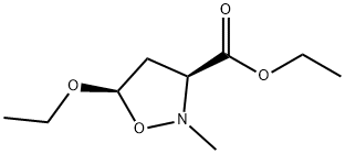 3-Isoxazolidinecarboxylicacid,5-ethoxy-2-methyl-,ethylester,cis-(9CI) 化学構造式