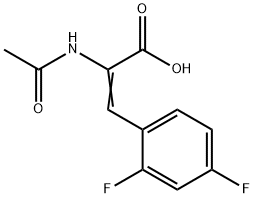 2-ACETYLAMINO-3-(2,4-DIFLUOROPHENYL)ACRYLIC ACID Structure