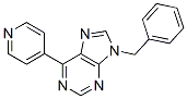 9H-Purine,  9-(phenylmethyl)-6-(4-pyridinyl)-,83135-11-9,结构式