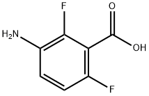 3-氨基-2,6-二氟苯甲酸, 83141-11-1, 结构式