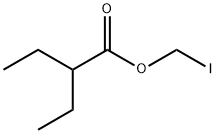 Butanoic acid, 2-ethyl-, iodomethyl ester 化学構造式