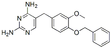 5-[(3-methoxy-4-phenylmethoxy-phenyl)methyl]pyrimidine-2,4-diamine Structure