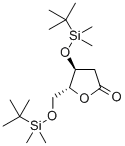 3,5-二-O-(叔丁基二甲基硅烷)-2-脱氧-D-核糖酸-1,4-内酯, 83159-91-5, 结构式