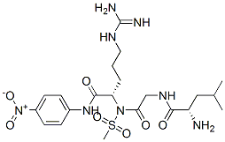 methylsulfonylleucyl-glycyl-arginine-4-nitroanilide 化学構造式
