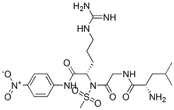 methylsulfonylleucyl-glycyl-arginine-4-nitroanilide Structure