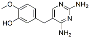 5-[(2,4-Diamino-5-pyrimidinyl)methyl]-2-methoxyphenol Structure