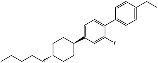 反-4'-乙基-2-氟-4-(4-戊基环己基)-1,1'--联苯,83171-55-5,结构式