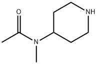 N-甲基-N-4-哌啶乙酰胺 结构式