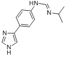 N2-[4-(1H-イミダゾール-4-イル)フェニル]-N1-(1-メチルエチル)メタンアミジン 化学構造式