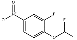 4-(二氟甲氧基)-3-氟硝基苯 结构式