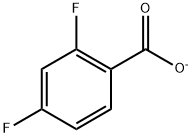 2,4-二氟苯甲酸钠,83198-07-6,结构式