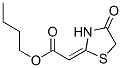 butyl (2E)-2-(4-oxothiazolidin-2-ylidene)acetate Structure