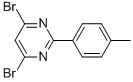 4,6-DIBROMO-2-(4-METHYLPHENYL)PYRIMIDINE,83217-05-4,结构式