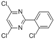 2-(2-CHLOROPHENYL)-4,6-DICHLOROPYRIMIDINE 结构式