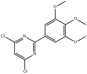 4,6-DICHLORO-2-(3,4,5-TRIMETHOXYPHENYL)PYRIMIDINE Structure