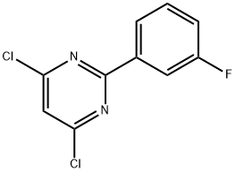 4,6-DICHLORO-2-(3-FLUOROPHENYL)PYRIMIDINE Structure