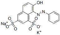 7-羟基-8-苯基偶氮-1,3-萘二磺酸钾钠,83232-33-1,结构式