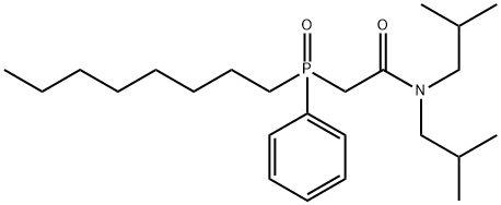 Octyl(phenyl)-N,N-diisobutylcarbamoylmethylphosphine oxide Structure