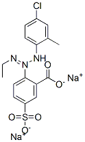 disodium 2-[3-(4-chloro-2-tolyl)-1-ethyltriazen-2-yl]-5-sulphonatobenzoate  Struktur