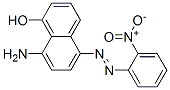 8-アミノ-5-[(2-ニトロフェニル)アゾ]-2-ナフタレノール 化学構造式