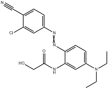 N-[2-[(3-chloro-4-cyanophenyl)azo]-5-(diethylamino)phenyl]-2-hydroxyacetamide Structure