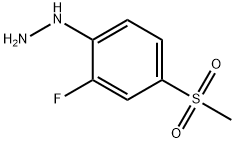 2-Fluoro-4-(methylsulphonyl)phenylhydrazine Struktur