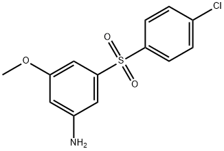 3-[(4-氯苯基)磺酰基]-5-甲氧基苯胺,832739-83-0,结构式