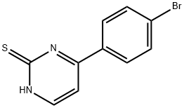 4-(4-ブロモフェニル)ピリミジン-2-チオール 化学構造式