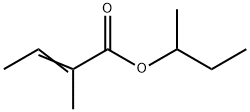 2-Butenoic acid, 2-Methyl-, 1-Methylpropyl ester 结构式