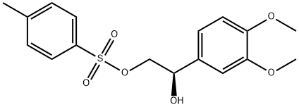 (R)-1-(3,4-DiMethoxyphenyl)-2-(tosyloxy)ethanol 结构式