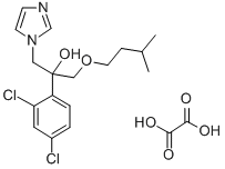 1H-Imidazole-1-ethanol, alpha-(2,4-dichlorophenyl)-alpha-((3-methylbut oxy)methyl)-, ethanedioate salt 结构式