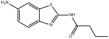 N-(6-氨基-1,3-苯并噻唑-2-基)丁烷酰胺,833430-30-1,结构式