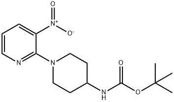 [1-(3-硝基吡啶-2-基)哌啶-4-基]氨基甲酸叔丁酯,833452-36-1,结构式