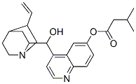 [4-[(5-ethenyl-1-azabicyclo[2.2.2]oct-7-yl)-hydroxy-methyl]quinolin-6- yl] 3-methylbutanoate 化学構造式