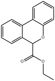 6H-Dibenzo(b,d)pyran-6-carboxylic acid, ethyl ester Structure