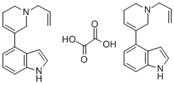 4-(1-(2-Propenyl)-1,2,5,6-tetrahydropyridin-3-yl)-1H-indole oxalate (2 :1),83363-39-7,结构式