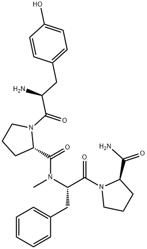 L-Tyr-L-Pro-N-メチル-L-Phe-D-Pro-NH2 化学構造式