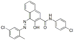 4-[(5-chloro-2-methylphenyl)azo]-N-(4-chlorophenyl)-3-hydroxynaphthalene-2-carboxamide Structure