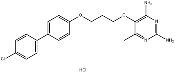 5-[3-[(4'-chloro[1,1'-biphenyl]-4-yl)oxy]propoxy]-6-methylpyrimidine-2,4-diamine hydrochloride|