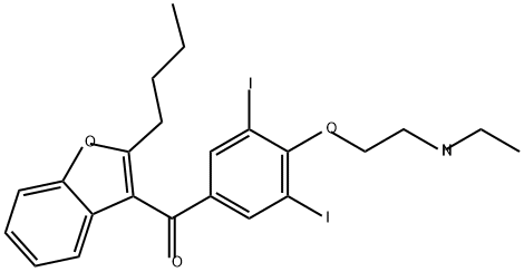 Desethylamiodarone Struktur