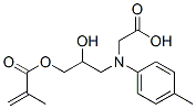 N-[2-hydroxy-3-[(2-methyl-1-oxoallyl)oxy]propyl]-N-(4-methylphenyl)glycine Structure