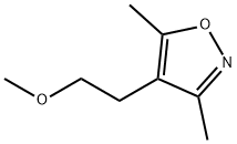 Isoxazole, 4-(2-methoxyethyl)-3,5-dimethyl- (9CI) Structure