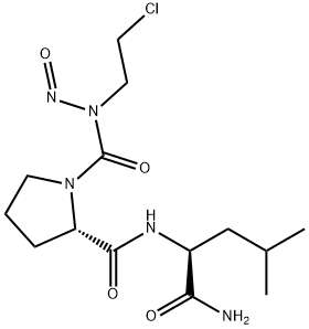 1-(((2-Chloroethyl)nitrosoamino)carbonyl)-L-prolyl-L-leucinamide Structure