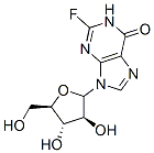 9--D-Arabinofuranosyl-2-fluoro-1,9-dihydro-6H-purin-6-one,83480-48-2,结构式