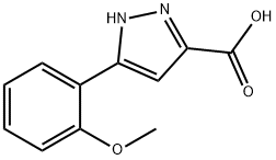 3-(2-甲氧基苯)-1H-吡唑-5-羧酸, 834868-54-1, 结构式