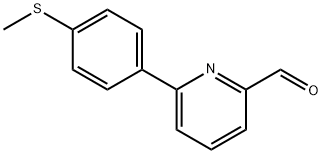 6-[4-(甲硫基)苯基]-2-吡啶甲醛, 834884-85-4, 结构式