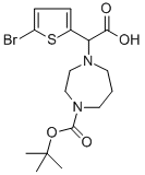 [(5-BROMO-2-THIENYL)(4-TERT-BUTOXYCARBONYL)-1,4-DIAZEPAN-1-YL]ACETIC ACID 结构式