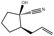 Cyclopentanecarbonitrile, 1-hydroxy-2-(2-propenyl)-, (1R,2R)- (9CI) Struktur
